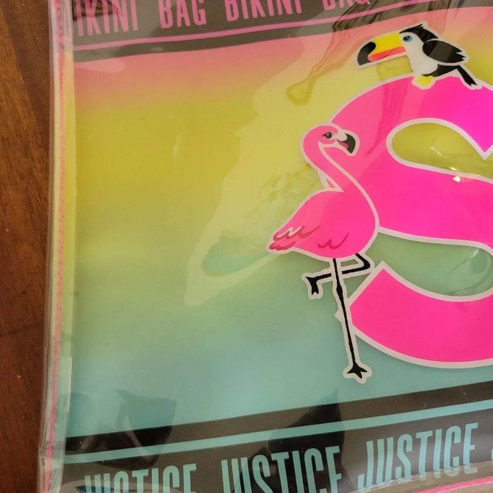 justice bikini bag initial 